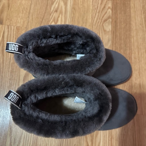 UGG Charcoal Fur-Lined Boots - Picture 12 of 12